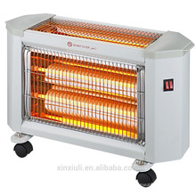 mini quartz heater with caster and tip over